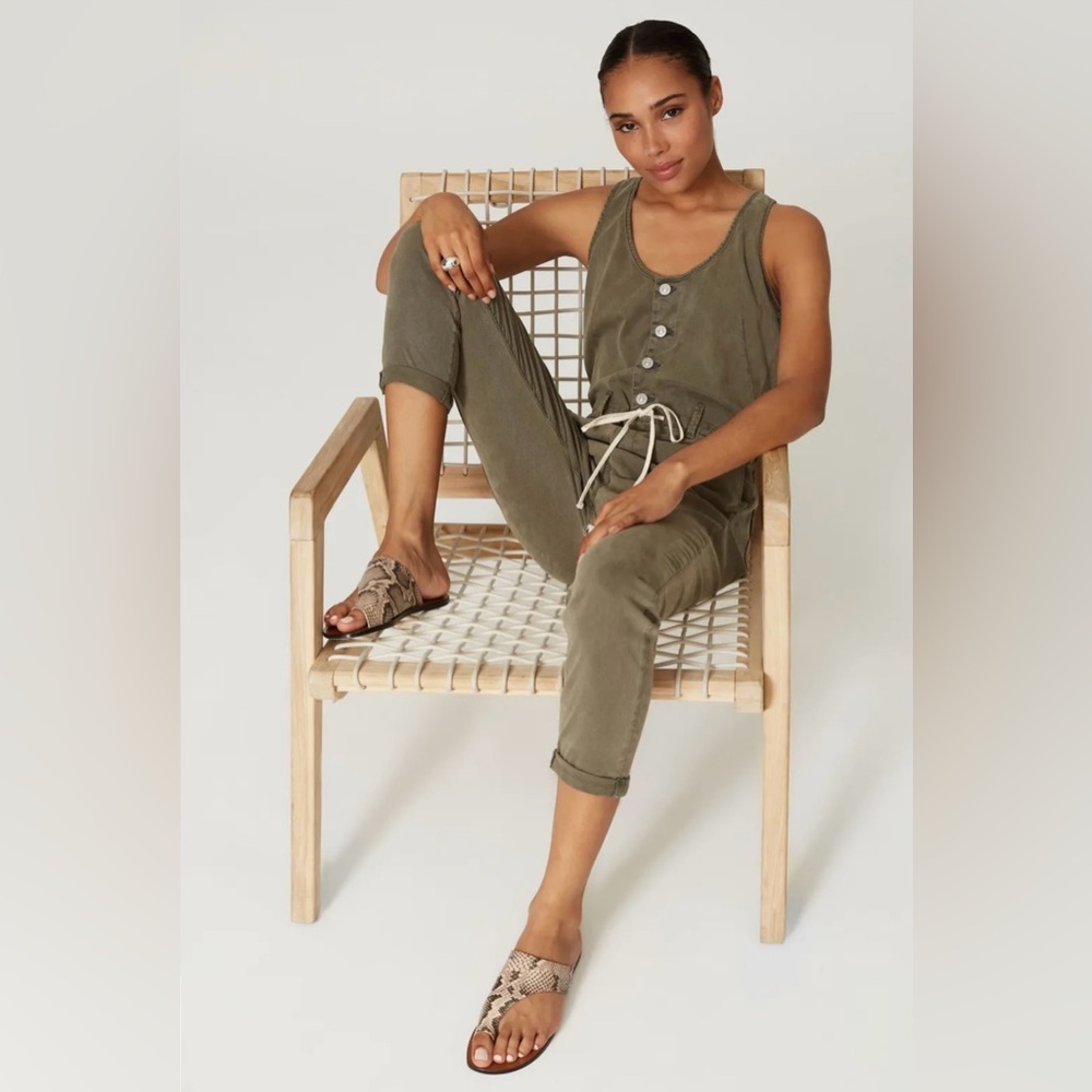 PAIGE Christy Utility Denim Jumpsuit - Picture 3 of 7